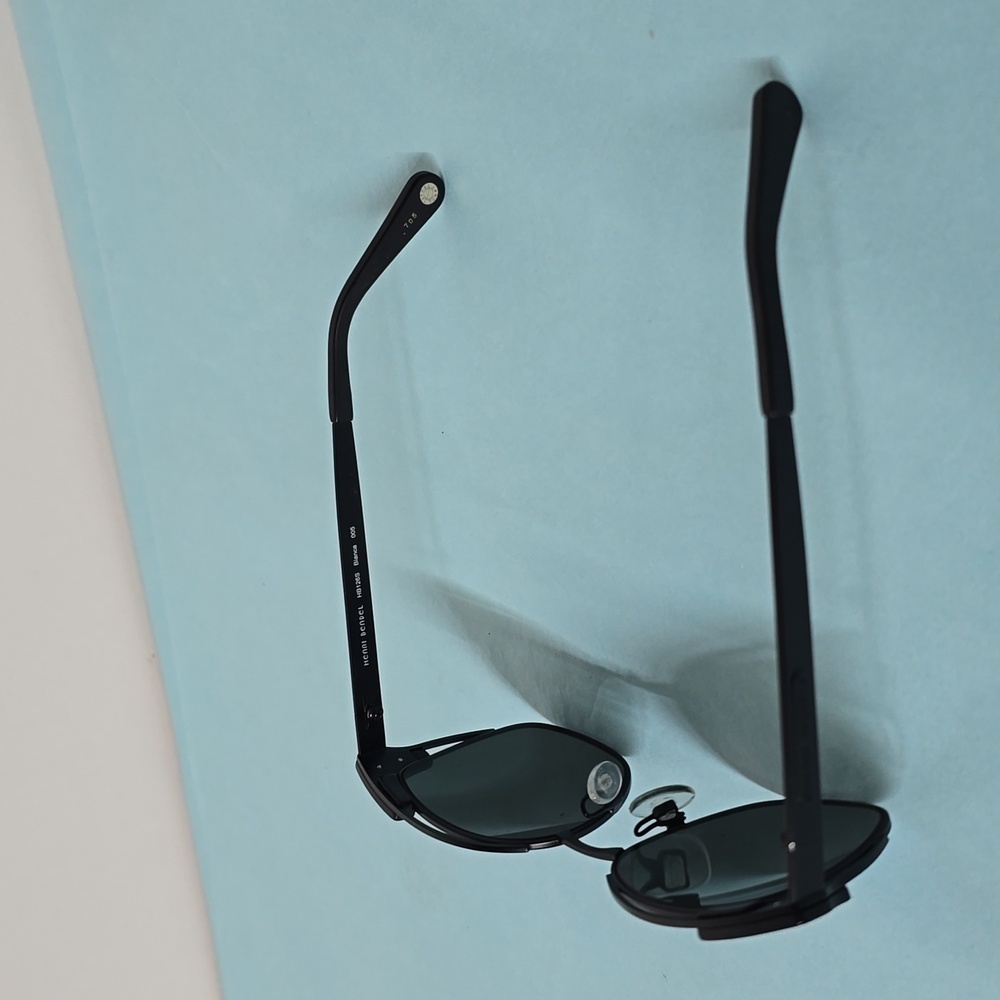 Henri Bendel Cat Eye Matte Black Blue Sunglasses - Picture 5 of 13